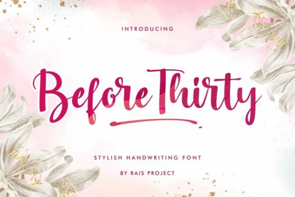 Before Thirty Font for Web Design Projects