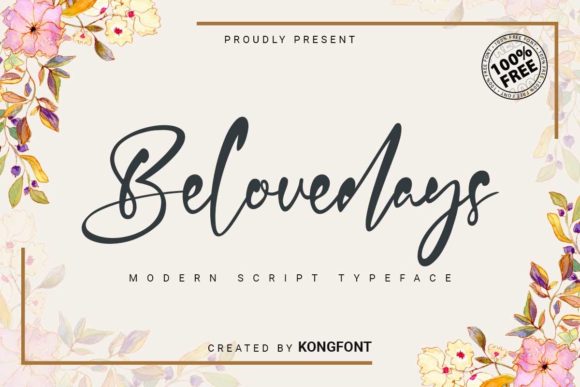 Belovedays: A Font That Speaks with Grace