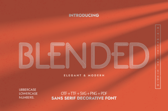 Blended: A Decorative Font That Elevates Branding