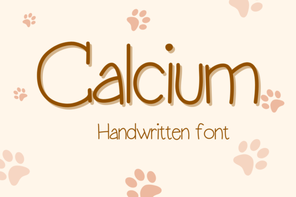 Calcium: A Handwritten Font for Creative Crafters
