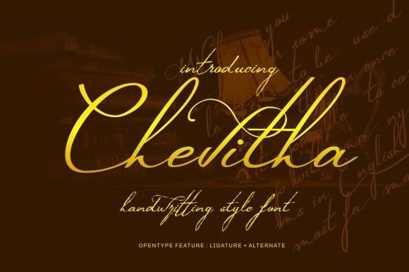Chevitha: A Timeless Script Font for Crafters and Designers