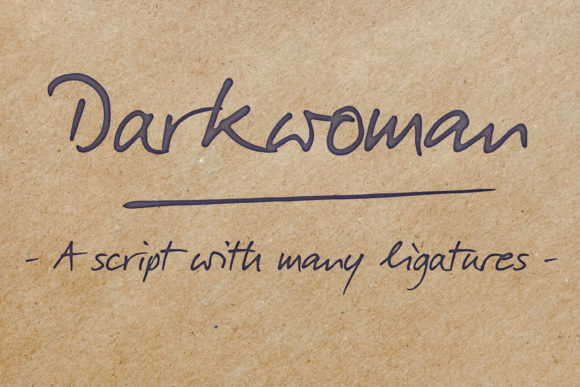 Darkwoman: A Script Font for Elegant Web Design