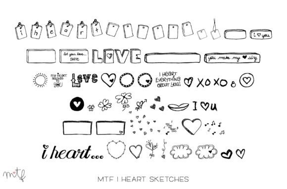 Font That Speaks Volumes: I Heart Sketches for Your Brand