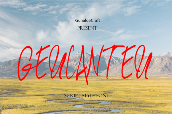 Geulanteu: A Script Font with Character