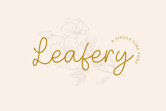 Leafery: A Handwritten Font for Editorial Design