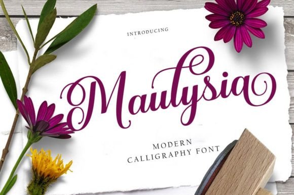 Maulysia: A Signature Font for Elegant Branding