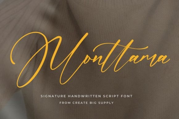 Monttama: A Script Font That Elevates Web Design