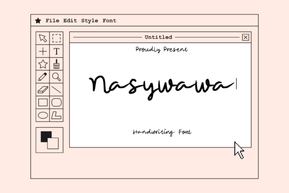 Nasywawa: A Simple Script Font for Digital Design