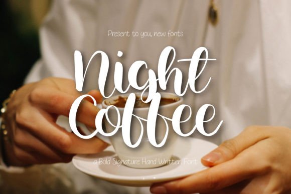 Night Coffee: A Script Font for Elegant Editorial Design