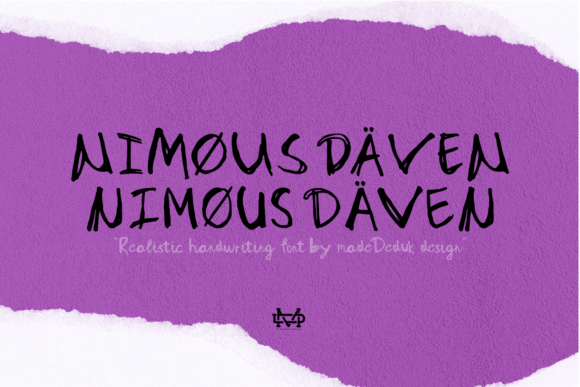 Nimous Daven: A Hand-Drawn Font for Branding and Creativity