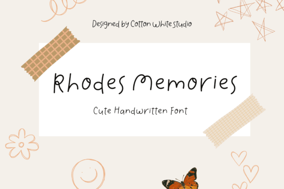 Rhodes Memories: A Delicate Handwritten Font for Branding Projects