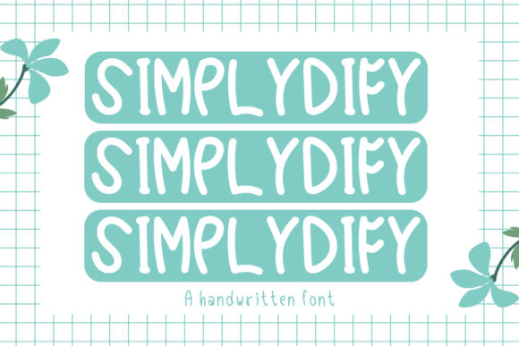 Simplydify: A Handwritten Font for Crafters and Creators