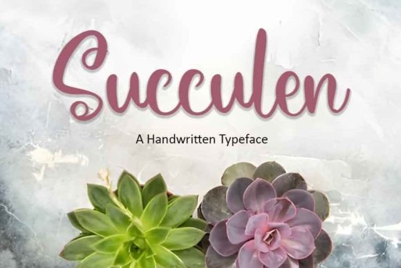 Succulen: A Script Font for Elegant Web Design