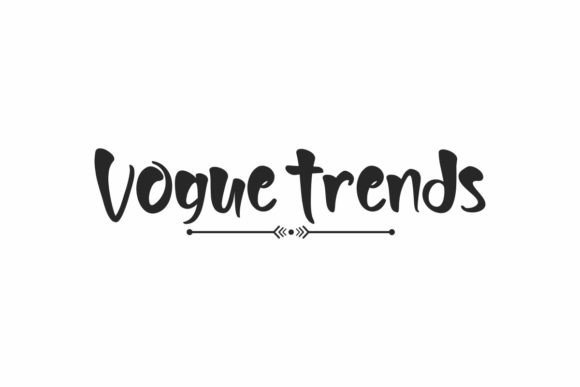 Vogue Trends Font: A Playful Touch for Editorial Design
