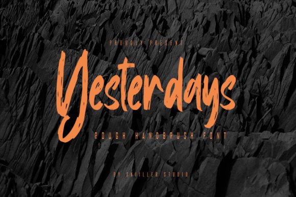 Yesterdays: A Handwritten Font for Modern Editorial Design